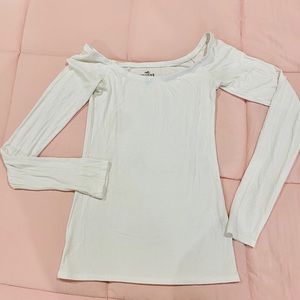 Off-Shoulders White Top